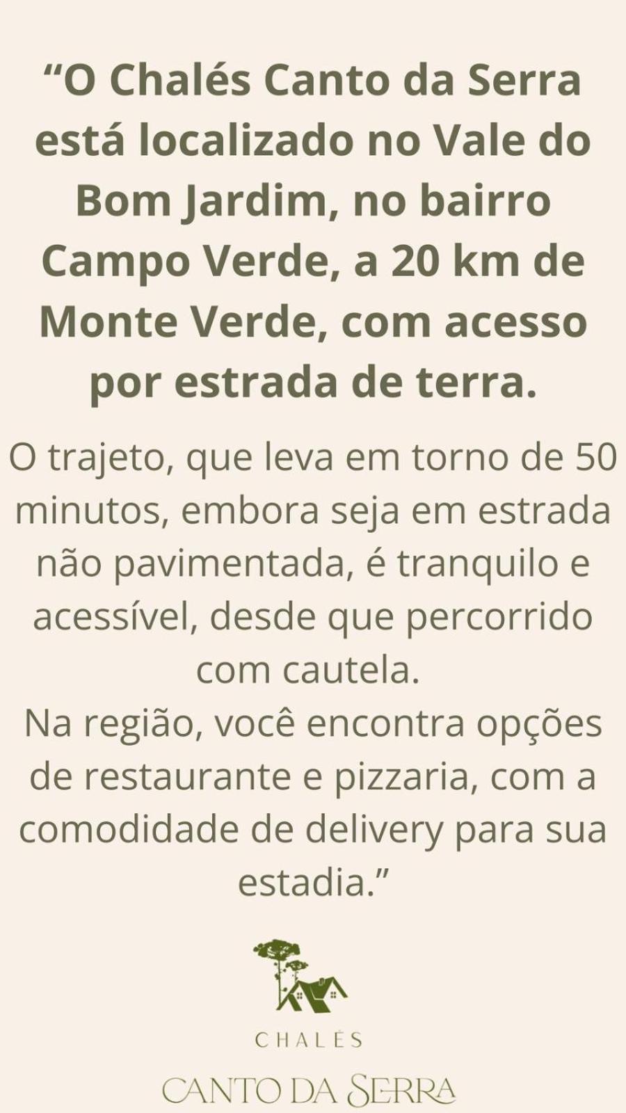 Chales Canto Da Serra Monte Verde  Bagian luar foto